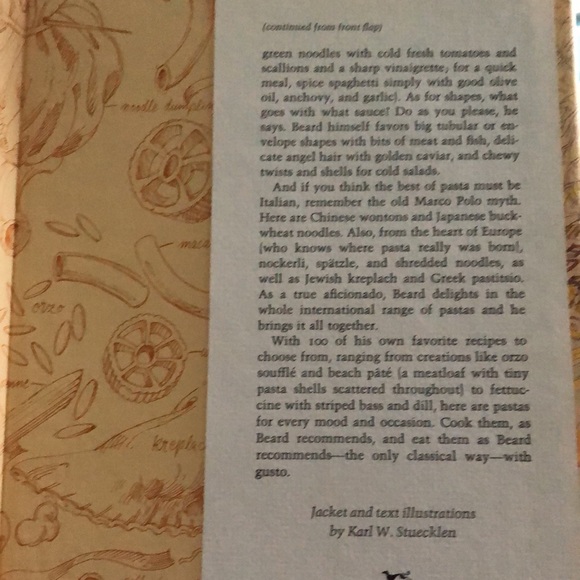 1st Edition JAMES BEARD ON PASTA by James Beard - Picture 3 of 7